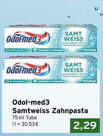 Odol-med3 Samtweiss Zahnpasta 75 ml