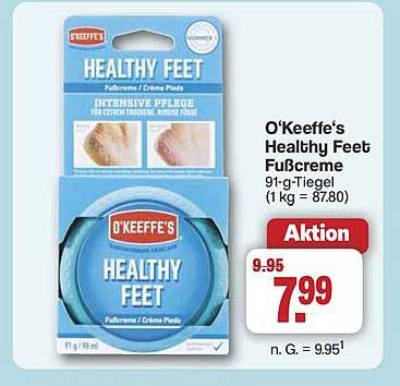 O'Keeffe's Healthy Feet Fußcreme 91 g-Tiegel
