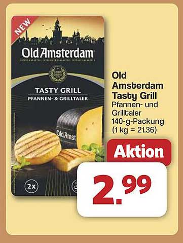 Old Amsterdam Tasty Grill Pfannen- und Grilltaler 140-g-Packung