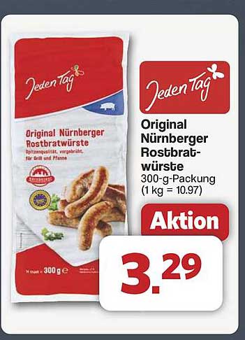 Original Nürnberger Rostbratwürste 300 g – Aktion bei Famila Nord West