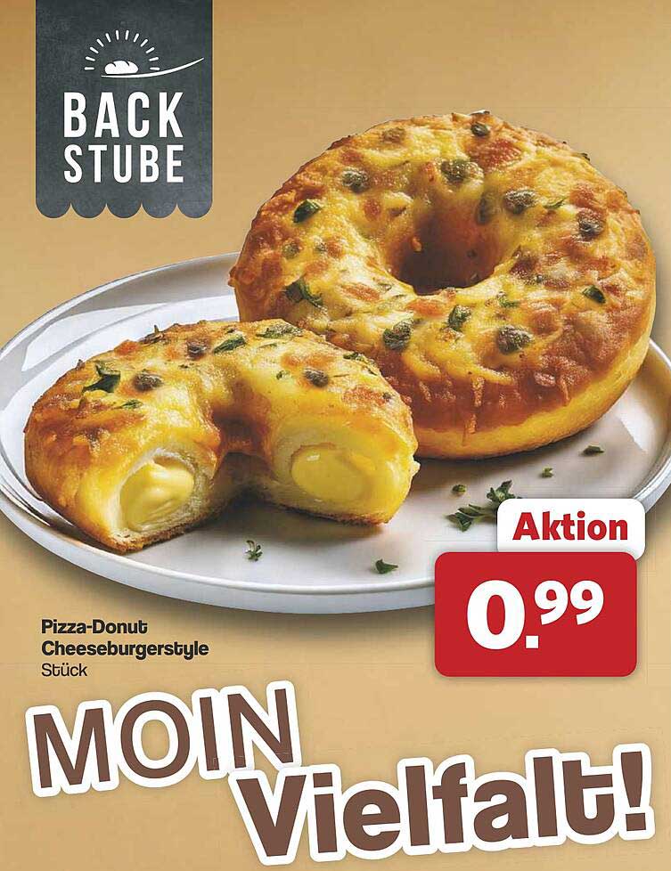 Pizza-Donut Cheeseburgersytle
