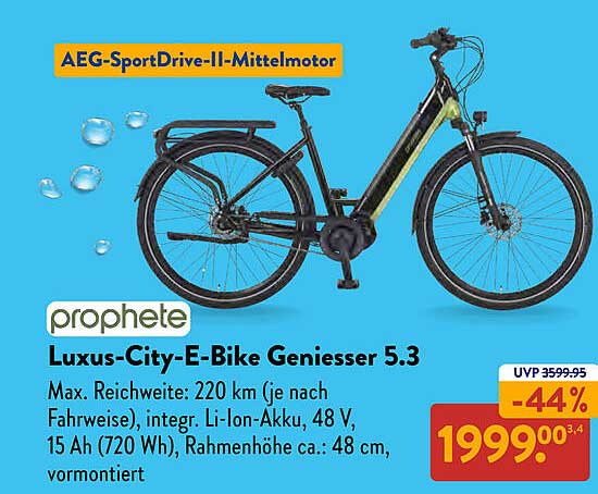 prophete Luxus-City-E-Bike Geniesse 5.3