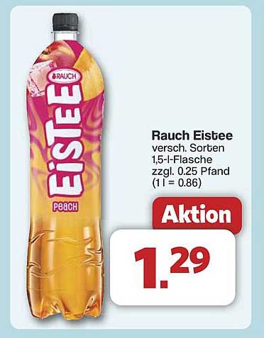 Rauch Eistee - Verschiedene Sorten 1,5-l-Flasche