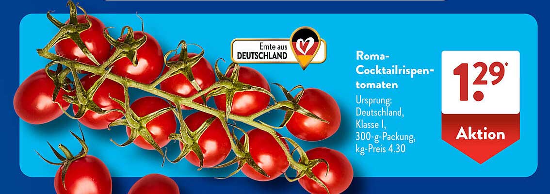 Roma-Cocktailrispentomaten, 300-g-Packung