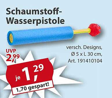Schaumstoff-Wasserpistole