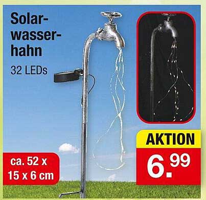 Solar-Wasserhahn mit 32 LEDs