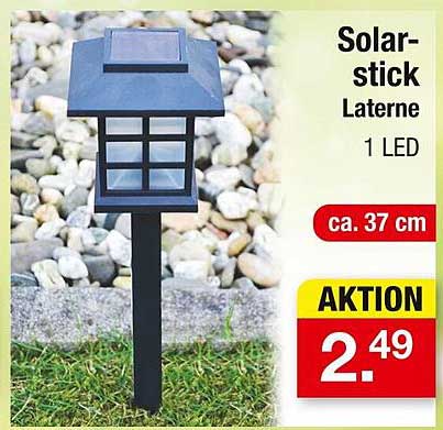 Solarstick Laterne mit 1 LED