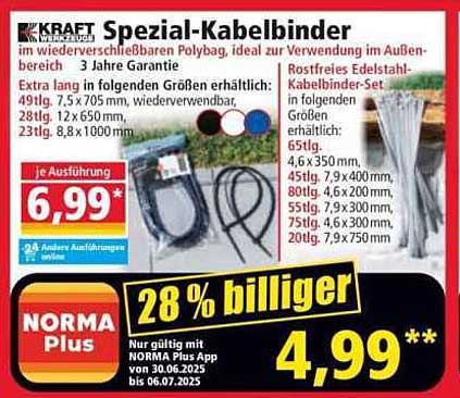 Spezial-Kabelbinder - Wiederverwendbare Polybag Bindemittel