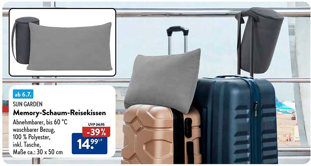 SUN GARDEN Memory-Schaum-Reisekissen