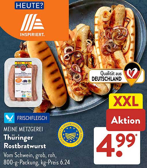 Thüringer Rostbratwurst - 800 g Packung