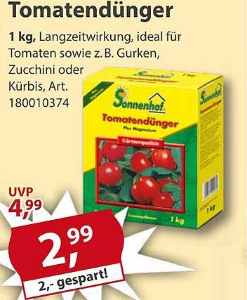 Tomatendünger 1 kg von Sonnenhof