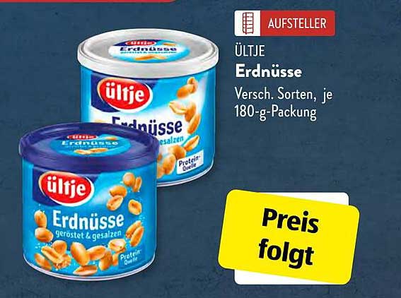 Ültje Erdnüsse - Verschiedene Sorten, je 180-g-Packung