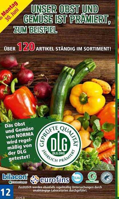 Unser Obst und Gemüse ist prämiert, zum Beispiel
