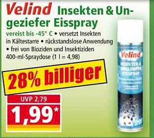 Velind Insekten & Ungeziefer Eisspray 400-ml-Spraydose