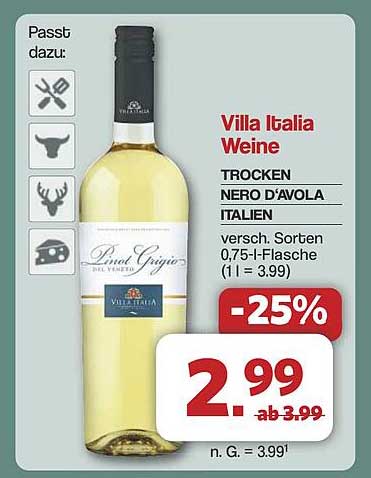 Villa Italia Weine - Trocken Nero d'Avola