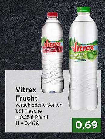 Vitrex Frucht 1,5 l Flasche - verschiedene Sorten