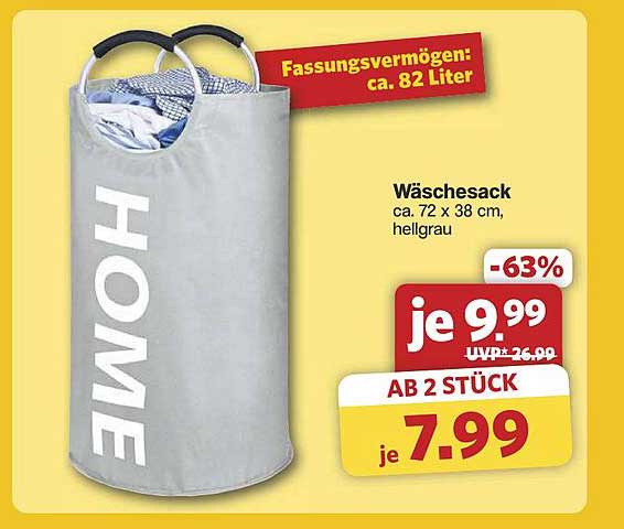 Wäschesack hellgrau – jetzt zum Sonderpreis!