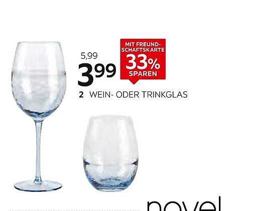 2 WEIN- ODER TRINKGLAS