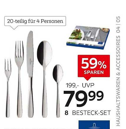 20-teiliges Besteck-Set für 4 Personen