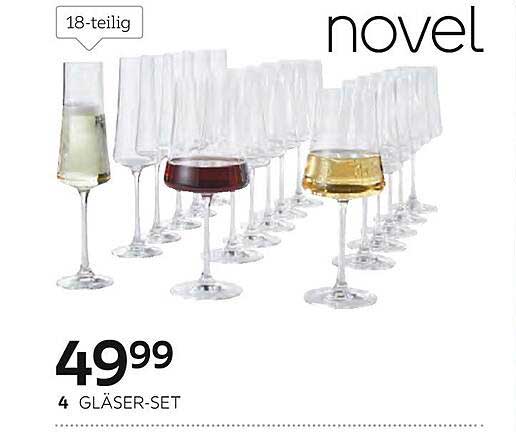4 Gläser-Set von Novel