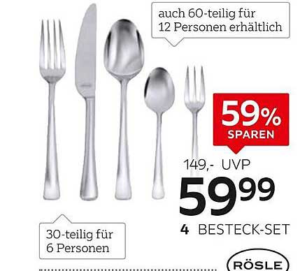 4-teiliges Besteck-Set von Rösle