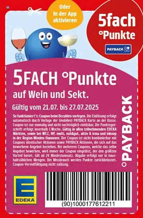5FACH Punkte auf Wein und Sekt
