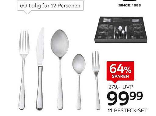 60-teiliges Besteck-Set für 12 Personen