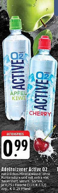 Adelholzener Active O2 – Natürliches Mineralwasser mit extra viel Geschmack