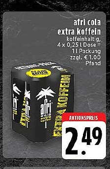 afri cola extra koffein, 4 x 0,25 Dose