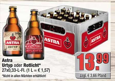 Astra Urtyp oder Rotlicht (27x0,33-L-Fl.)