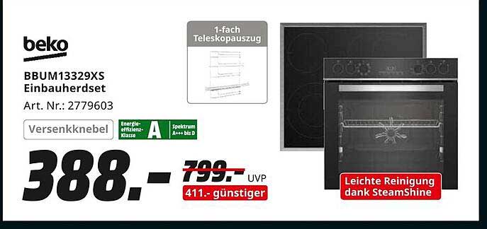 Beko BBUM13329XS Einbauherdset