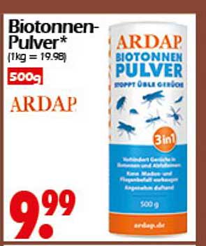 Biotonnen-Pulver 500 g von ARDAP
