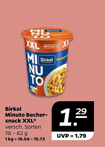 Birkel Minuto Bechersnack XXL - verschiedene Sorten