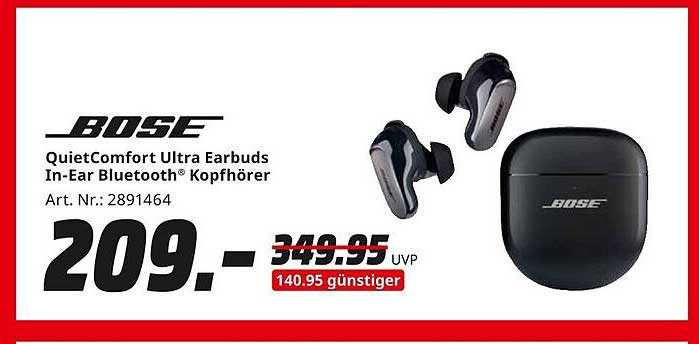 Bose QuietComfort Ultra Earbuds In-Ear Bluetooth® Kopfhörer