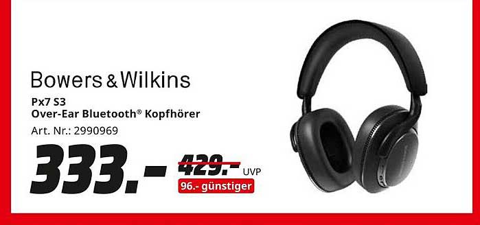 Bowers & Wilkins Px7 S3 Over-Ear Bluetooth® Kopfhörer