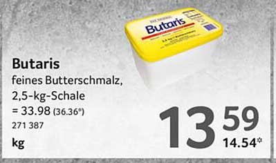 Butaris feines Butterschmalz, 2,5-kg-Schale