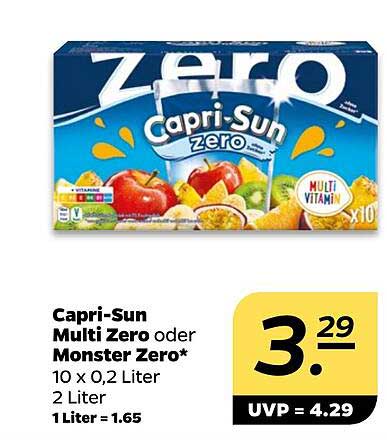 Capri-Sun Multi Zero oder Monster Zero