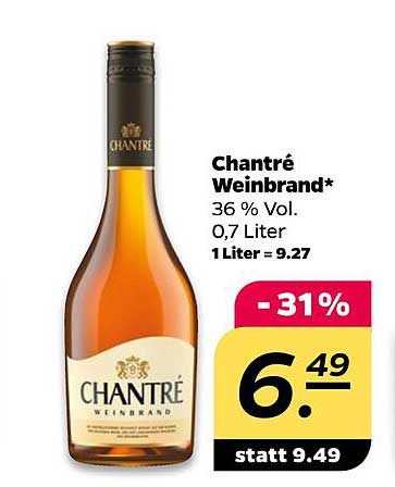 Chantre Weinbrand 0,7 Liter