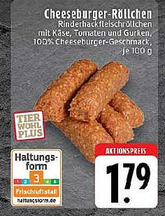 Cheeseburger-Röllchen Rinderhackfleischröllchen mit Käse, Tomaten und Gurken, 100% Cheeseburger-Geschmack, je 100 g