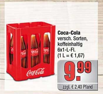 Coca-Cola 6x1L Vielfalt - Erfrischender Genuss für jeden Anlass