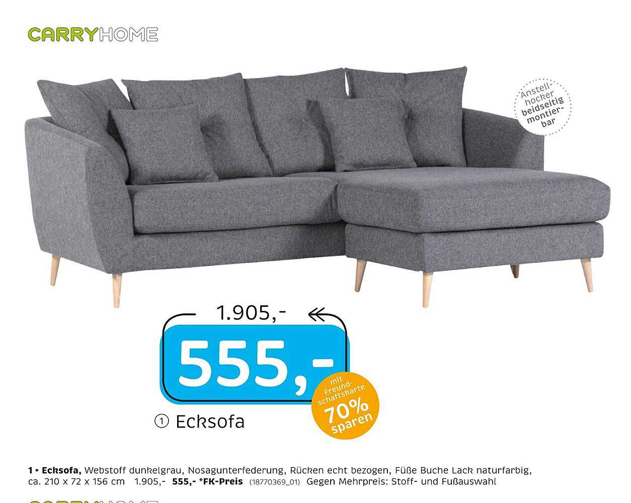 Ecksofa CarryHome - jetzt zum Spitzenpreis