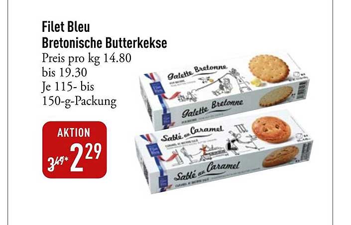 Filet Bleu Bretonische Butterkekse