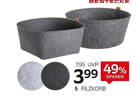 Filzkörbe im 5er Set – Jetzt im Angebot!