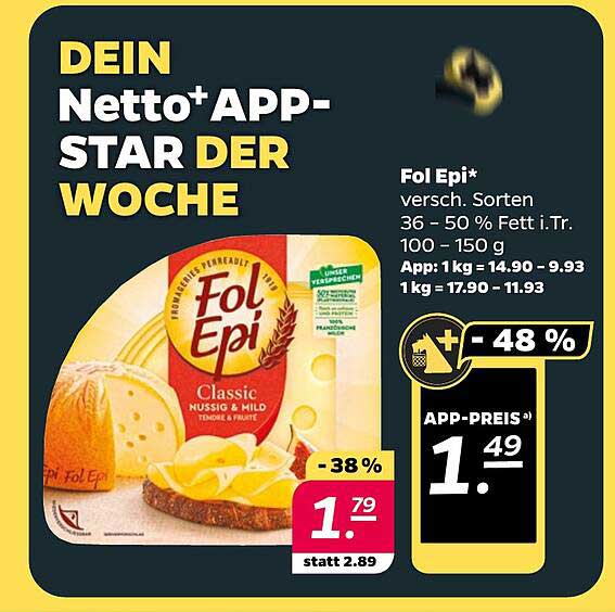 Fol Epi Käse – der Star der Woche bei NETTO!