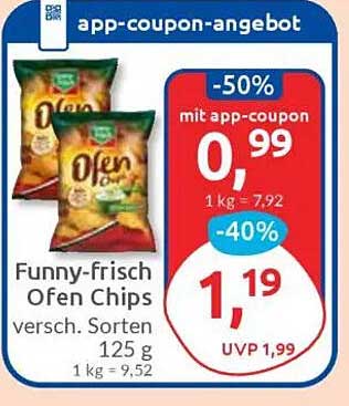 Funny-frisch Ofen Chips 125 g - Verschiedene Sorten