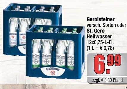 Gerolsteiner Heilwasser 12x0,75L-Fl.