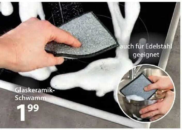 Glaskeramik-Schwamm