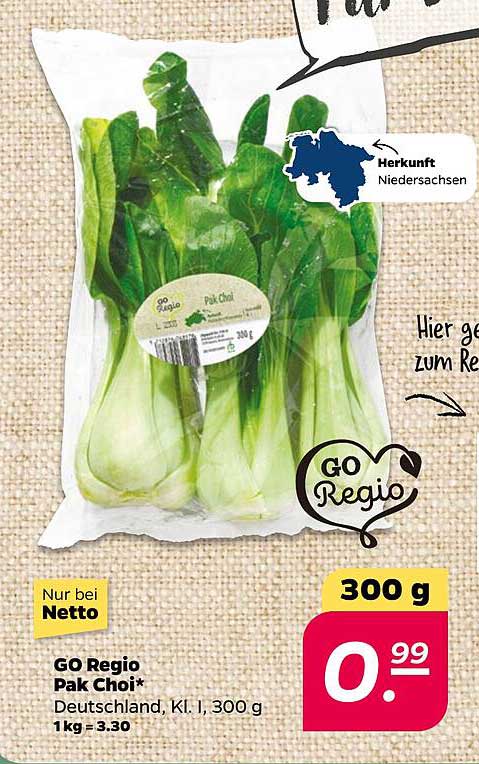 GO Regio Pak Choi* 300 g für nur 0,99 €