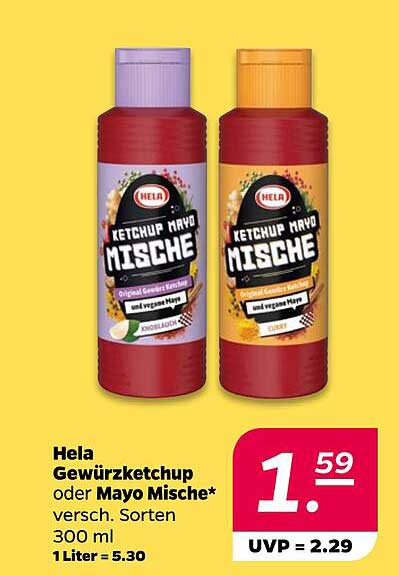Hela Gewürzketchup oder Mayo Mische, 300 ml