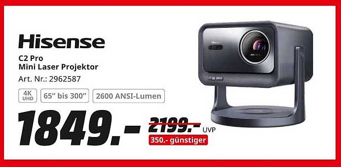 Hisense C2 Pro Mini Laser Projektor